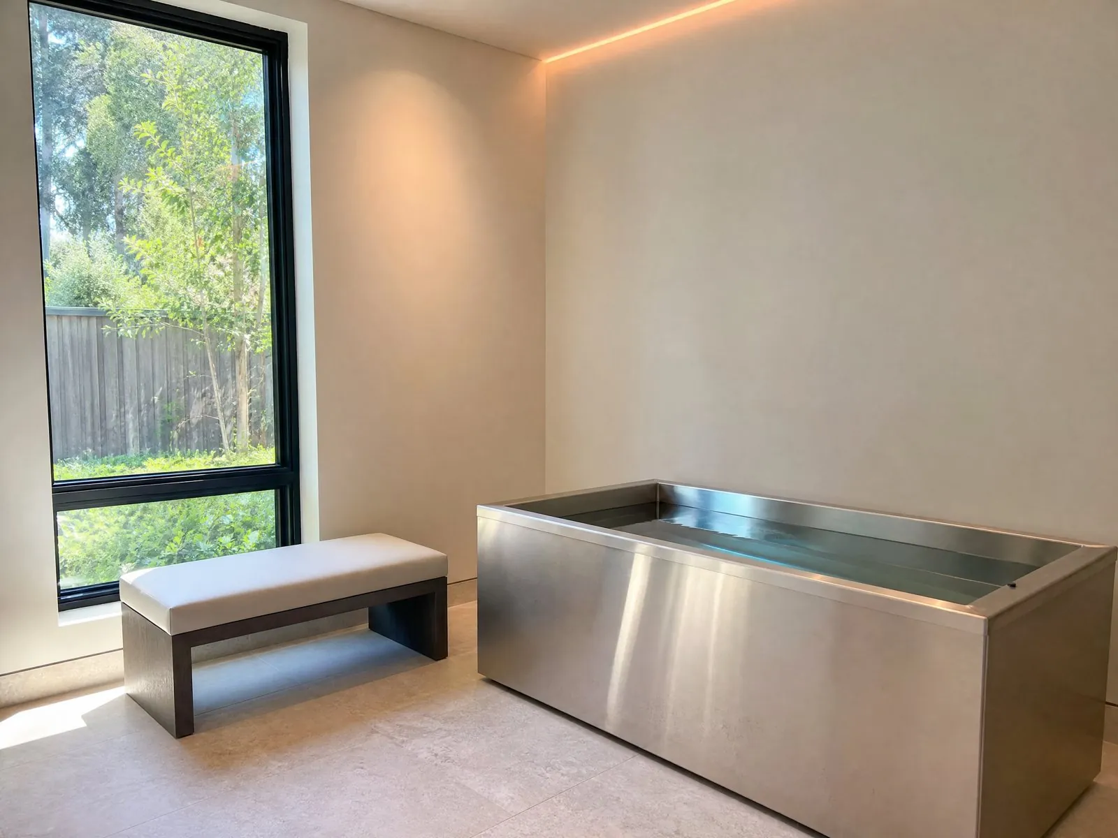 Stainless-steel indoor plunge