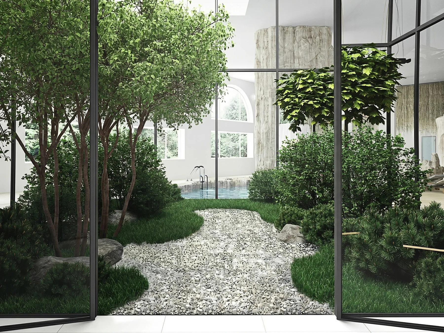 Wellness Interior in the Forest