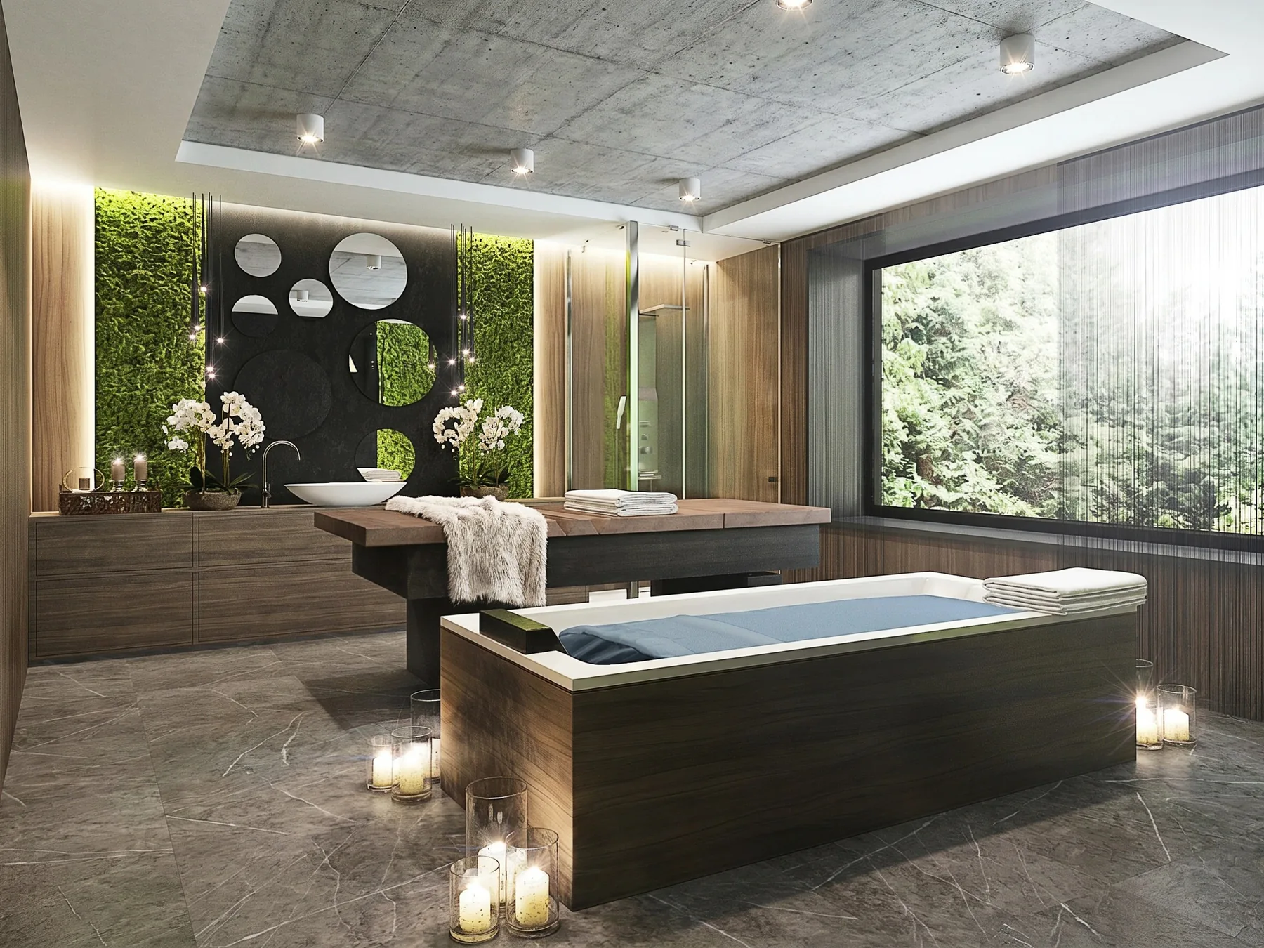 Wellness Interior in the Forest
