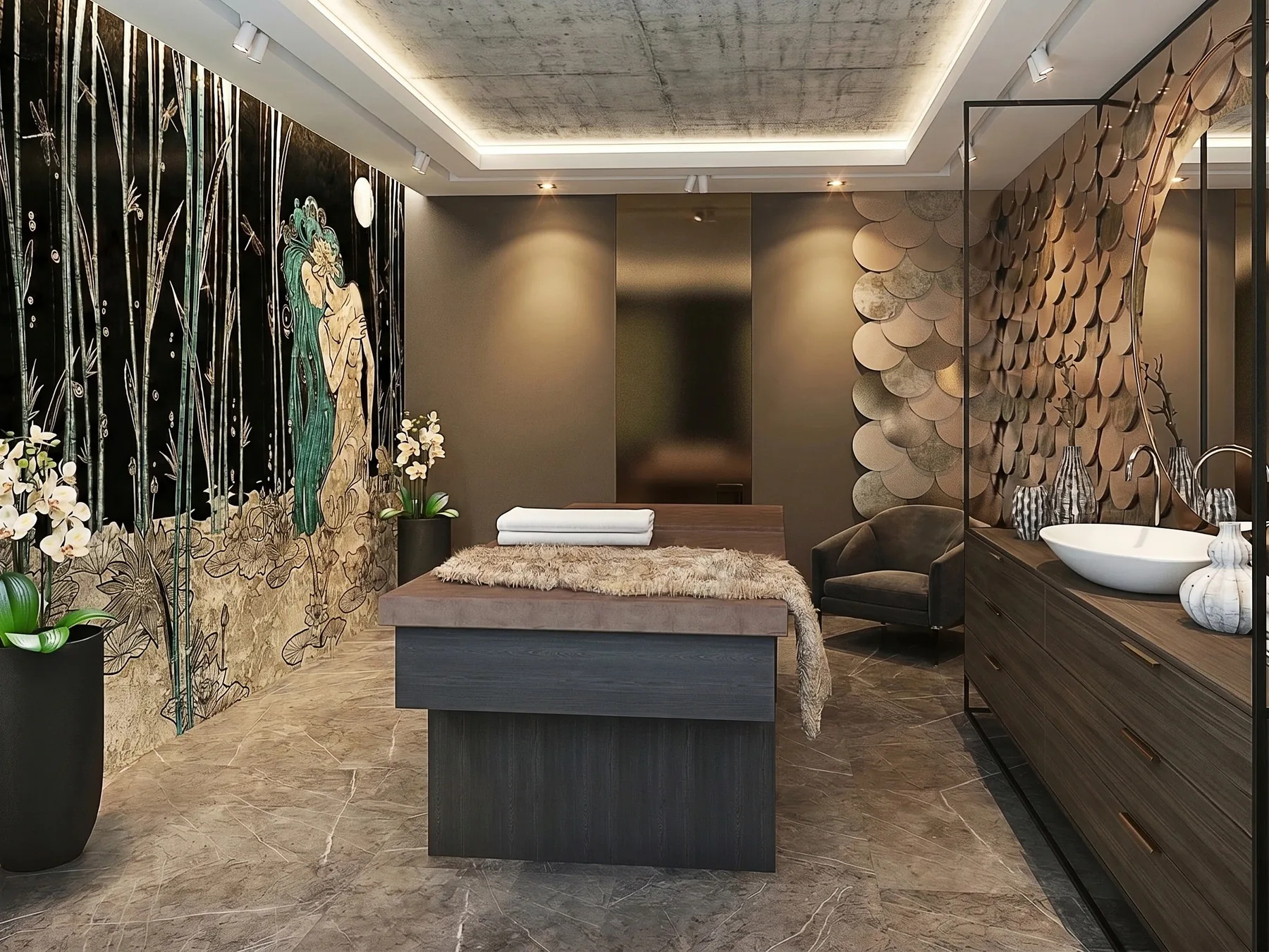 Wellness Interior in the Forest