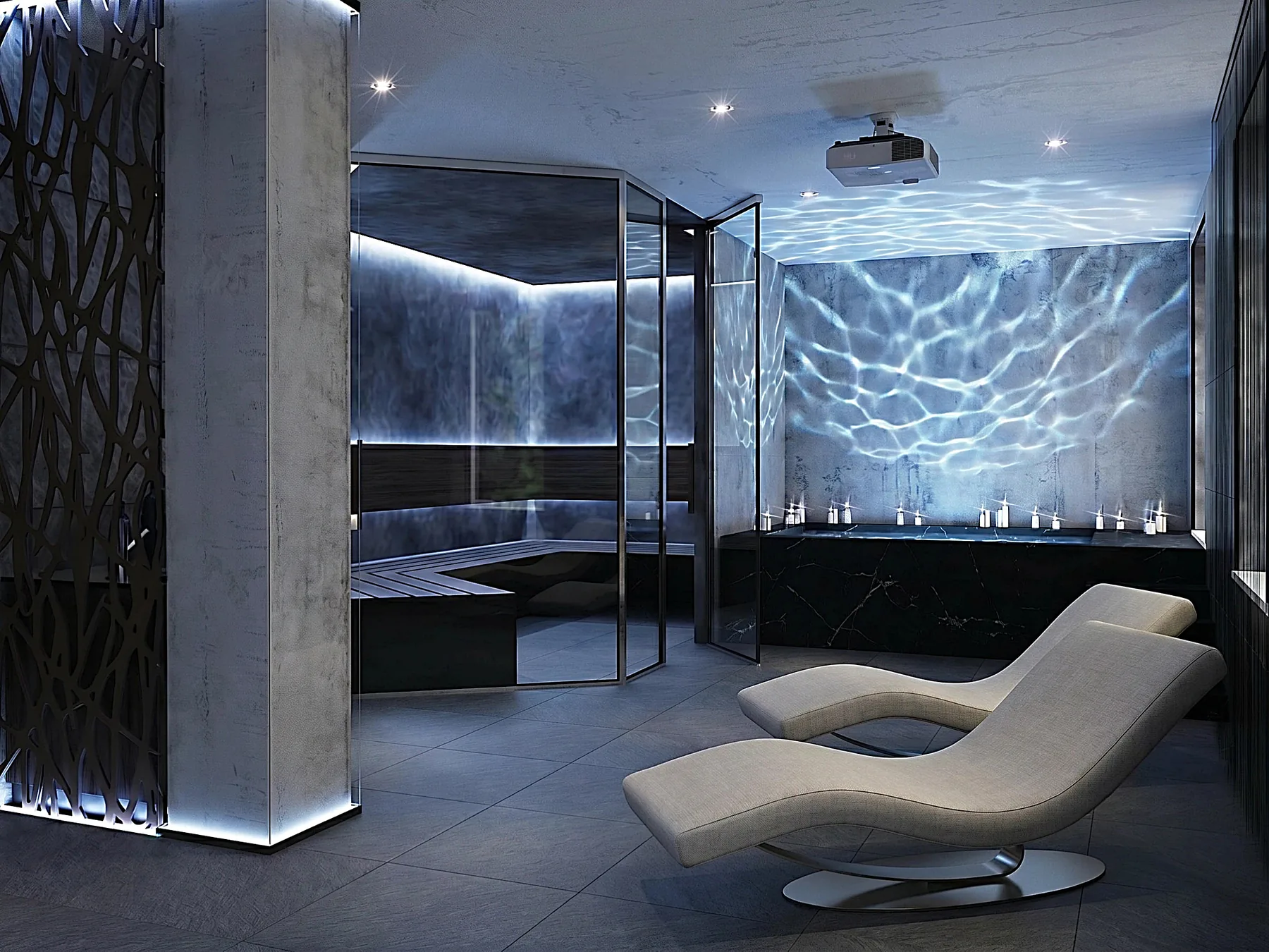 Wellness Interior in the Forest
