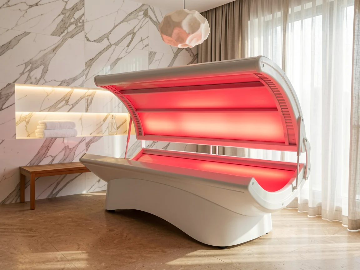 Red-light therapy bed